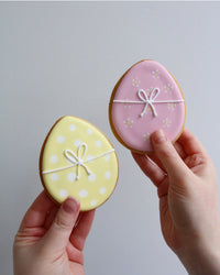 Pink & Yellow Easter Egg Biscuits