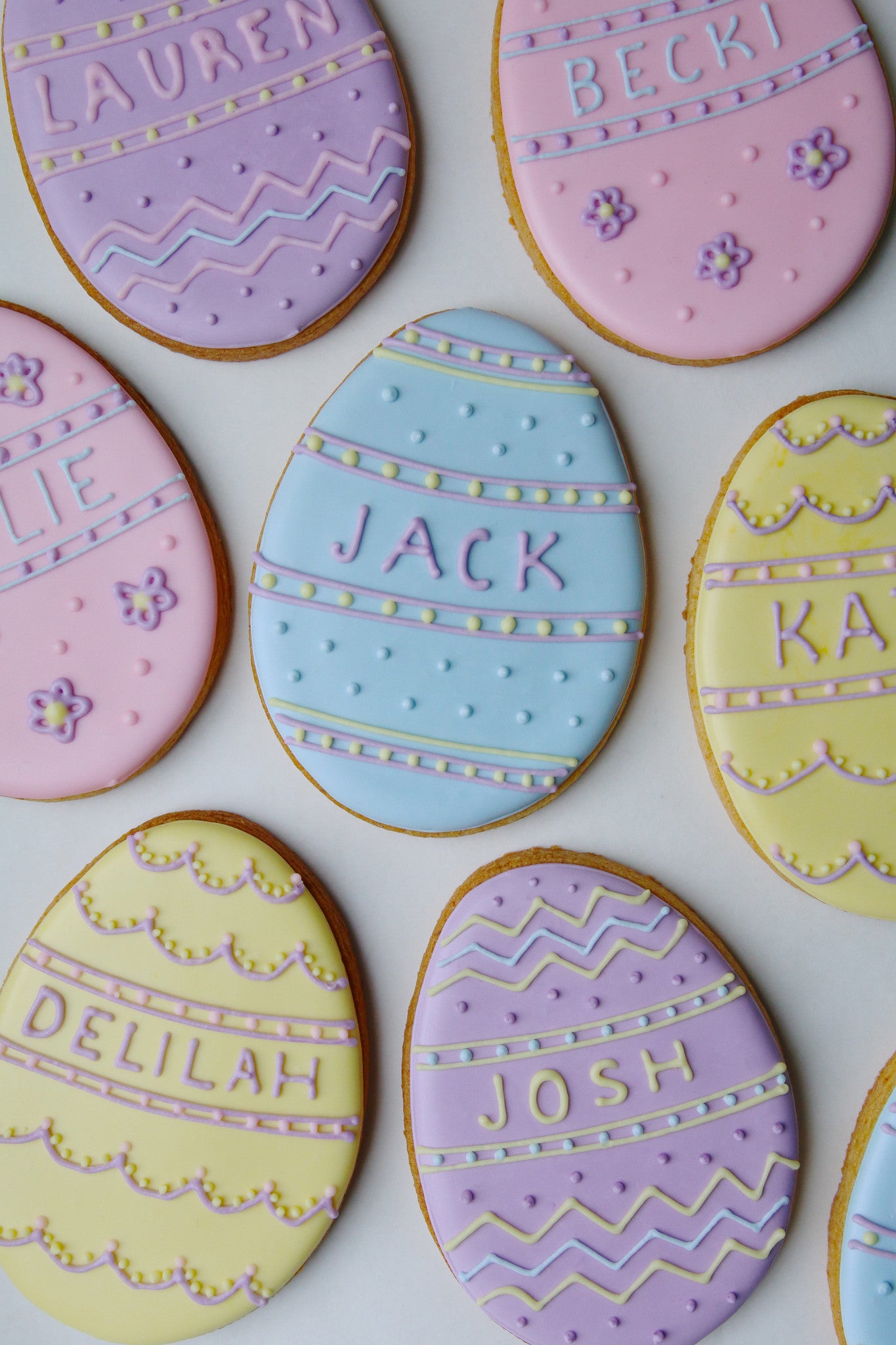 Personalised Easter Egg Bisuits with Names