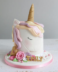 Fondant Unicorn Head Cake