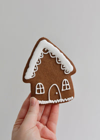Snowy Gingerbread House Biscuits