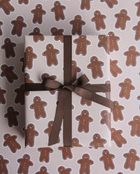Gingerbread Man & Woman Christmas Wrapping Paper