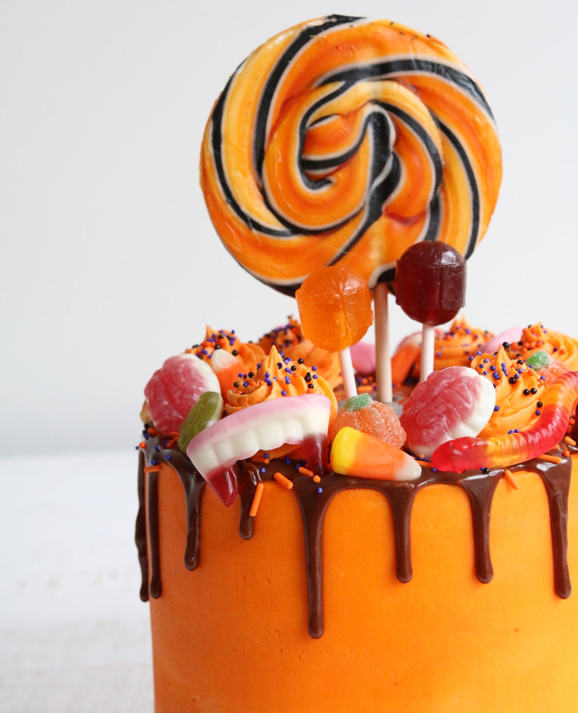 Trick or Treat Halloween Drip Cake