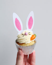 Holding Single Easter Bunny Cupcake