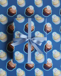 "I Heart Dad" Cupcake Wrapping Paper