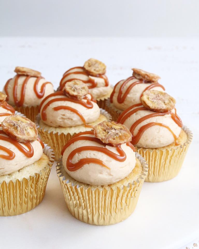 Banana Caramel Cupcakes