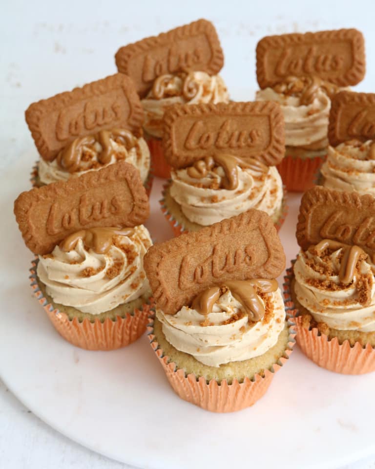 Biscoff Ghosts Cupcakes