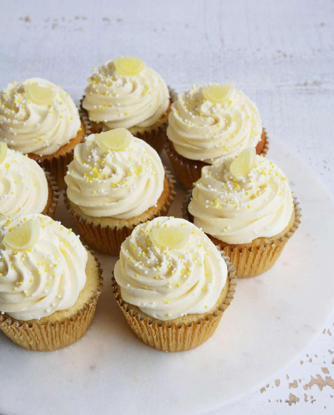 Box of 12 Lemon Cupcakes