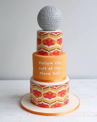 30th Birthday 70s Disco Ball Cake