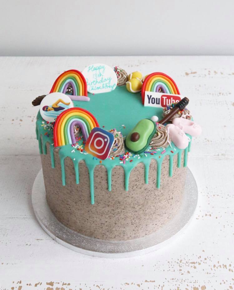 Favourite Things and Rainbows Drip Cake