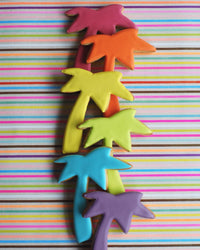 Rainbow Palm Tree Biscuits