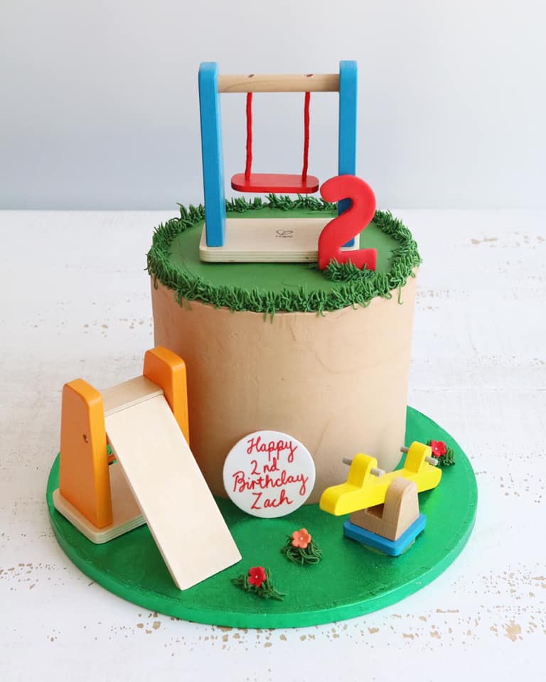 Kids Playground Buttercream Birthday Cake