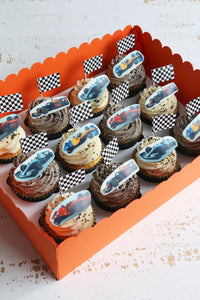 Formula 1 Racing Car Cupcakes