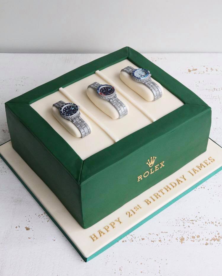Fondant Rolex Watch Box Cake