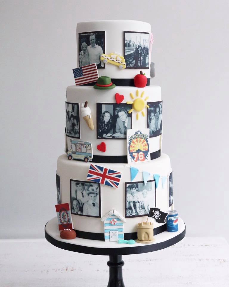 60th Birthday Photo Cake