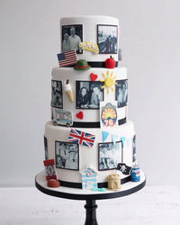 Fondant 60th Birthday Photo Cake