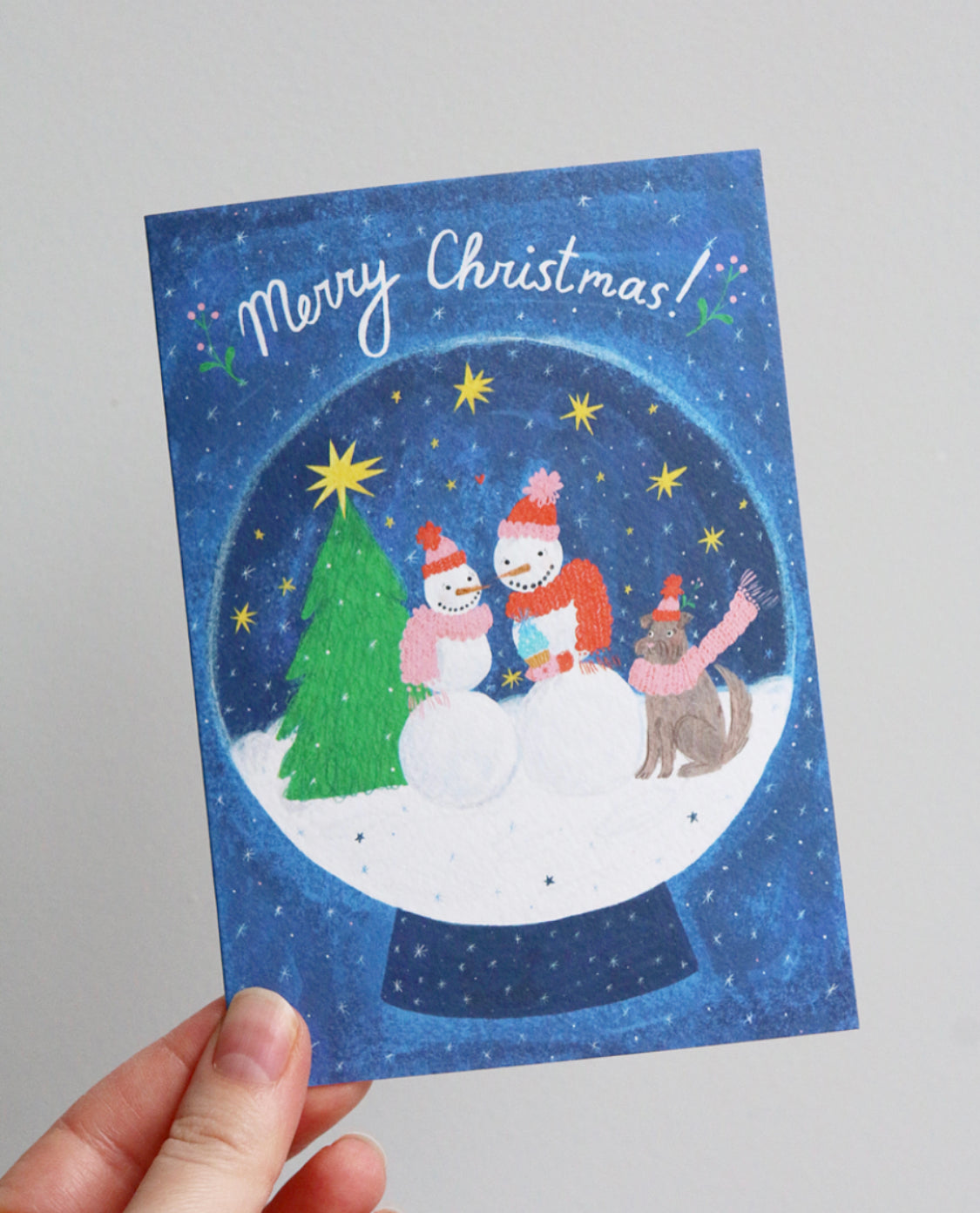 Merry Christmas Snowpeople Card