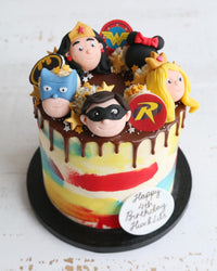 Superhero & Princess Drip Cake