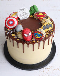 Superhero Drip Cake