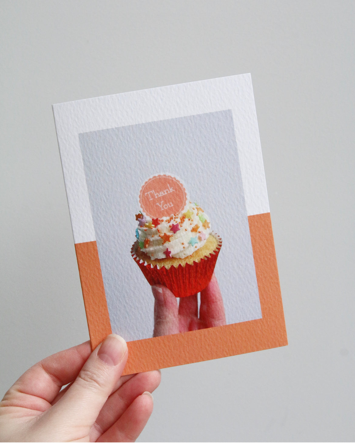 Thank You Cupcake Photo Greeting Card