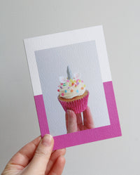 Unicorn Cupcake Photo Card