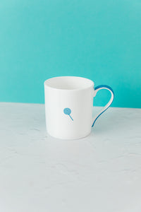 You Make The World So Much Sweeter Mug Blue Handle Back Lollipop Icon